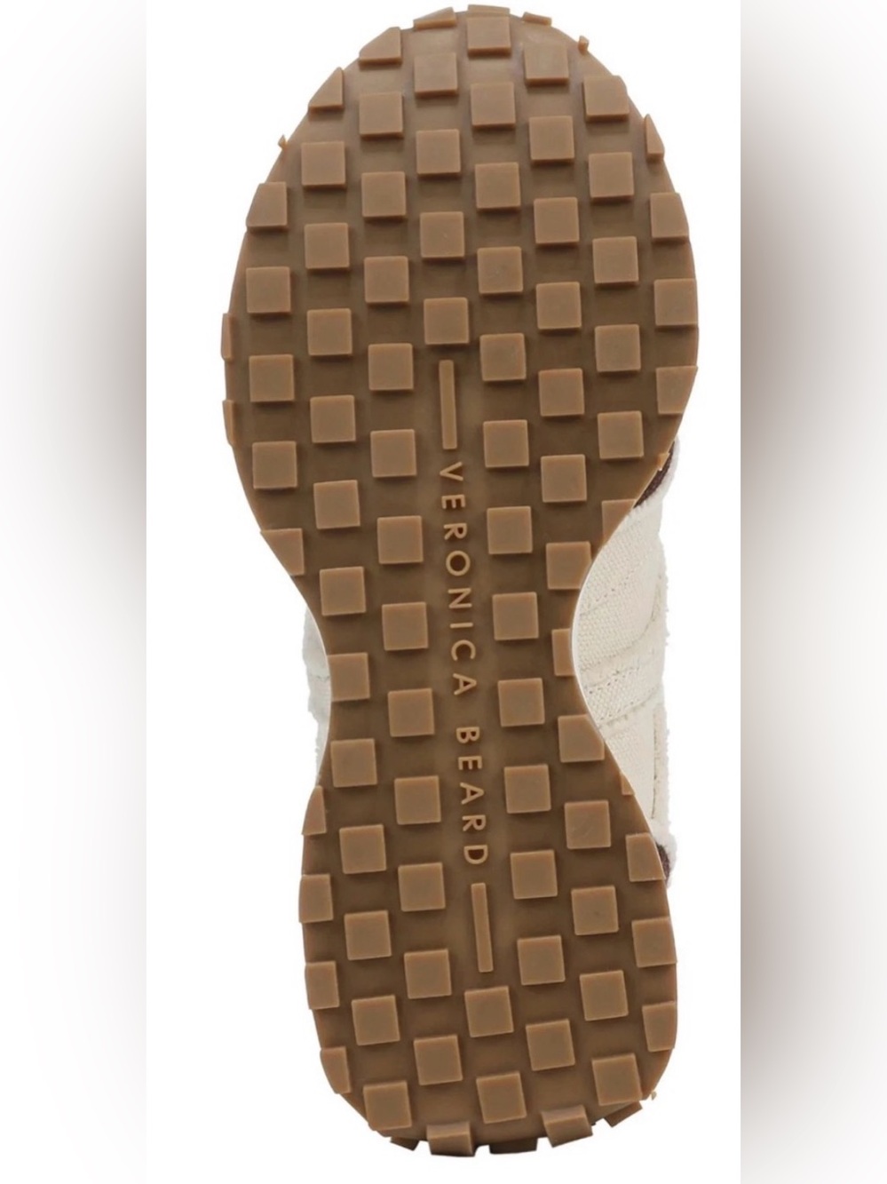 NWT Veronica Beard Valentina Size 8.5 Chocolate & Parchment Canvas Sneaker - Picture 8 of 16